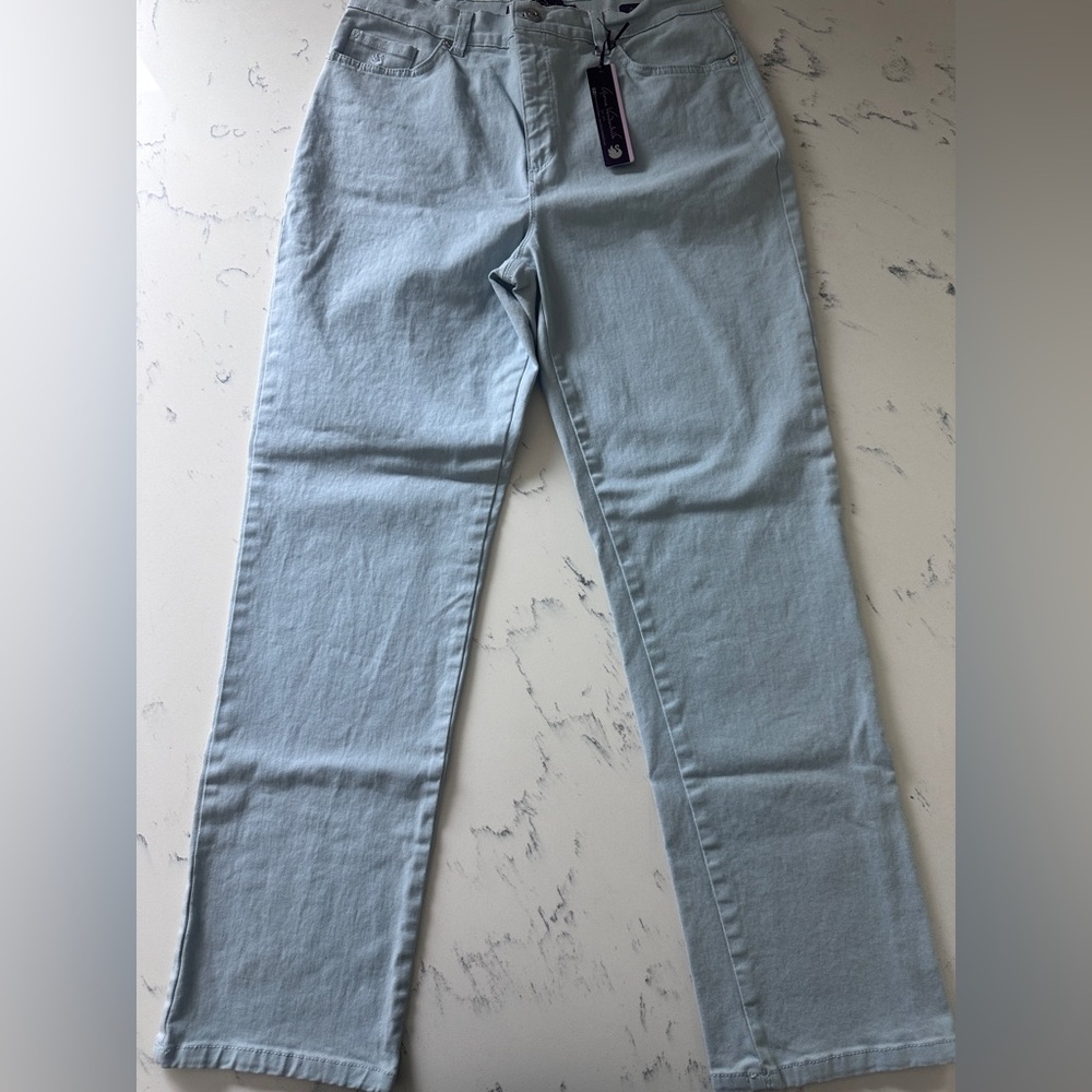 NWT Gloria Vanderbilt Womens Amanda Original Slimming Tapered Classic Jeans s 12 - Picture 12 of 13